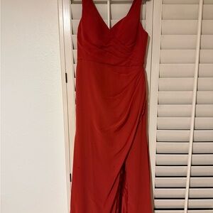 Bridesmaid Red Evening Gown